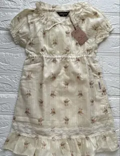 【未使用タグ付き】コムサイズム 花柄ワンピース 90㎝