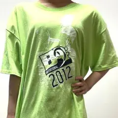 Hanes Tシャツ INVITATIONAL 黄緑ライトグリーン XL 古着