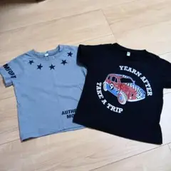 カジュアルTシャツセット（星柄・車柄）90