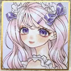 【原画】オリジナル アナログ 手描き イラスト コピック 豆色紙