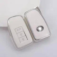 レクサス LEXUS キーケース TPUキーカバー 白銀 RX/IS/LX/NX