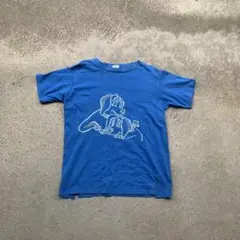 Y2K unknown vintage Tshirt 犬　アニマル　ブルー