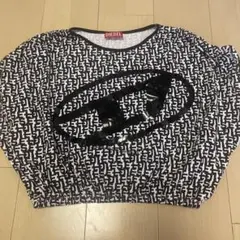 新品 disel クロップド ロゴTシャツ