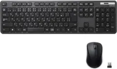 ELECOM TK-FDM110MBK ワイヤレスキーボード マウスセット ④