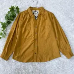 【美品】Jet Lag driveのスキッパー風シャツ　スウェード風