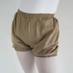 バレエ　ウォームアップショートパンツ　グレージュ　ブラウングレー　サウナパンツM
