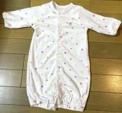 3819ロンパース ドット50～60サイズ