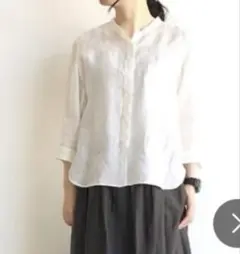 【美品】マーガレットハウエル　リネンシャツ　サイズⅢ