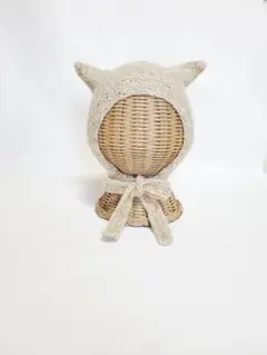 猫耳ボンネットSサイズ
