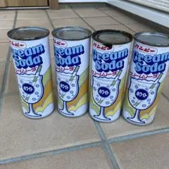 昭和レトロカンピー缶ジュース カンピークリームソーダ4本セット