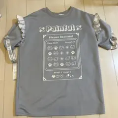 NUAGE ミニワンピース　地雷系　M 水色　ジャージ　Tシャツ