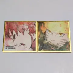 【美品】　我愛羅　うずまきナルト　NARUTO　豆ガシャ色紙　疾風伝　セット