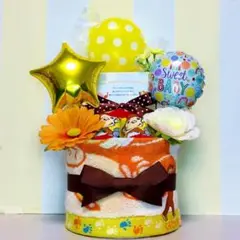 ☆出産祝いに大人気！おさるのジョージの豪華おむつケーキ