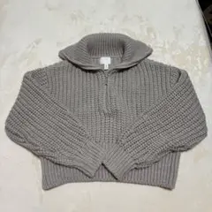 お得‼️早い者勝ち‼️最終値下げ！H＆M ハーフジップ ニット セーター