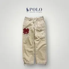 ［美品］POLO RALPH LAUREN 29/30 チノパン ワッペン