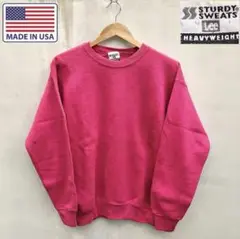 スウェット　古着　90S 無地　Lee　アメリカ製　USA製　ピンク