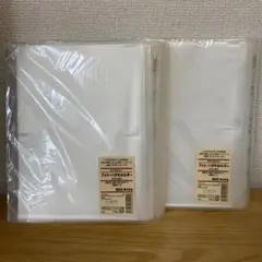 2つセット売り 無印ポリプロピレンフォト・ハガキホルダー 2段 2L対応 26…