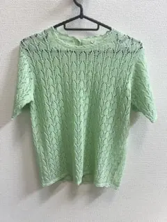 68 メッシュ　ミントグリーン　Mサイズ　春夏