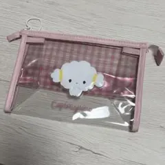 サンリオ こぎみゅん クリアポーチ ギンガムチェック