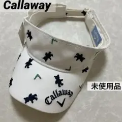 キャロウェイ★綿100%★ベア刺繍★サンバイザ【レディース】