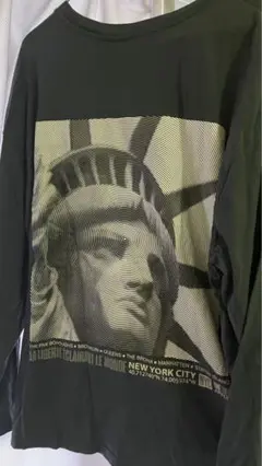 自由の女神 グラフィック ロングスリーブTシャツ オーバーサイズ
