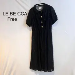 M799 レベッカブティック ブラック レースワンピース Free