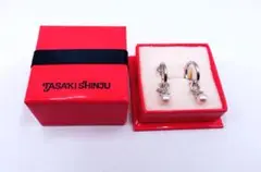 B 美品　タサキ真珠　パールイヤリング　シルバー