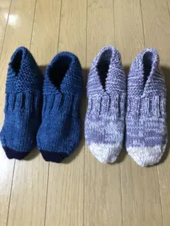 手編み靴下カバー　2足組