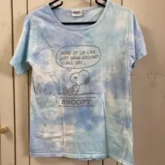 レア　スヌーピータイダイ柄Tシャツ　L