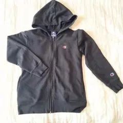 Champion 黒 パーカー 148サイズ