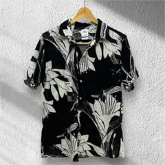ZARA ザラ　花柄　総柄　半袖シャツMサイズ　コットン100% アロハ