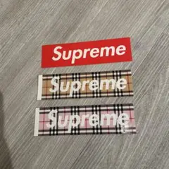 SUPREME BURBERRY STICKER SET