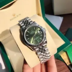 ROLEX デイトジャスト グリーン文字盤