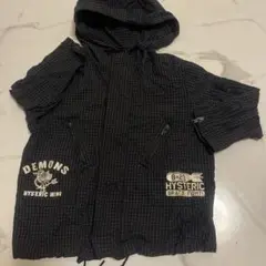 HYSTERIC MINI フード付きチェック柄ブルゾン