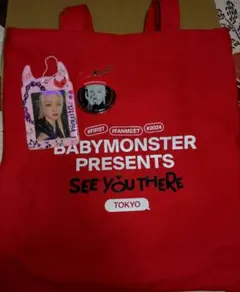 BABYMONSTERトートバッグ 　ファンミーティング　ベビモンチキタ　トレカ
