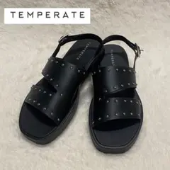 LE TALON テンパレイト　コラボ　サンダル　黒　38