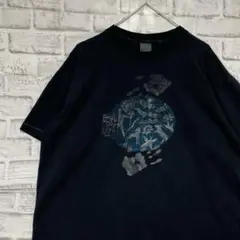 USA製90sヴィンテージTシャツ！シングルステッチ　ブラック半袖古着L722