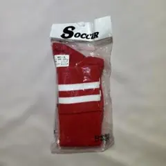 サッカーソックス 赤 25〜27cm