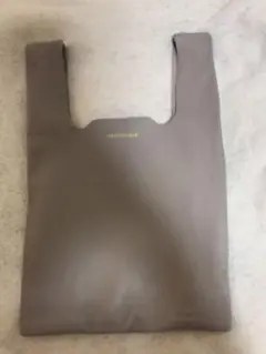 マディソンブルー レザーショップバッグSサイズグレー