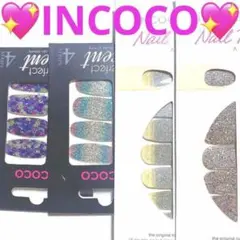 ☆インココINCOCO☆ネイルポリッシュアップリケ☆4シートセット☆