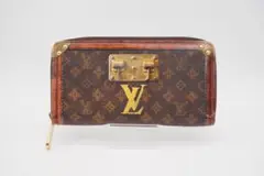 LOUIS VUITTON ラウンドファスナー長財布 モノグラム トランクタイム
