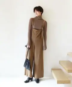 todayful ハイウエストスウェットサロペット 38