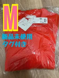 ユニクロ リブクルーネックセーター ANDERSON アンダーソン オレンジ M