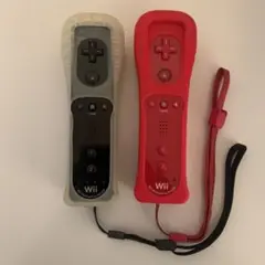 Wiiリモコン 赤 黒2色セット