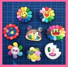 ニコちゃん　レインボークロックスジビッツ８点