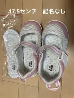 IFME 上履き 17.5cm ホワイト/ピンク