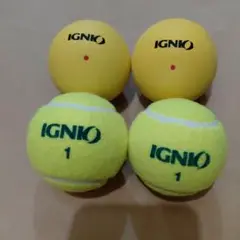 IGNIO テニスボール 4個セット