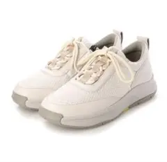 fitfit メッシュレースアップジップスニーカーWoW10 （アイボリー）