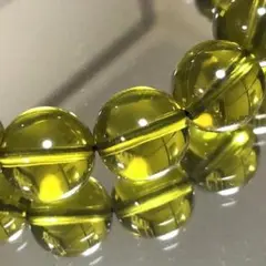 天然琥珀 オリーブアンバー 12mm ブレスレットamb12001ol