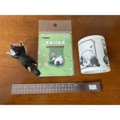 パンダと黒猫